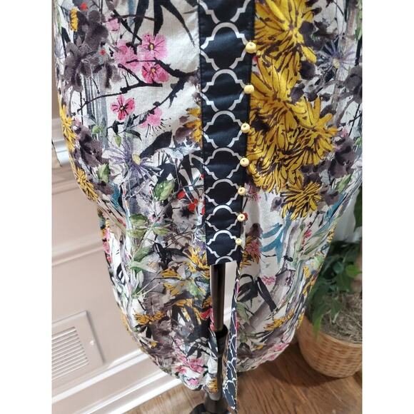 Sapphire Women's Multicolor Polyester V-Neck Long Sleeve Pullover Kurti Size M - Picture 5 of 10